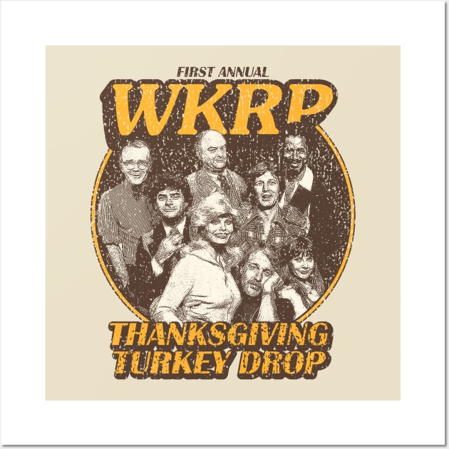 WKRP First Annual Turkey Drop Wall Art by Eternal Holiday